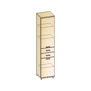 Грейс Шкаф ШК-5045 (2264х540х346 мм) 