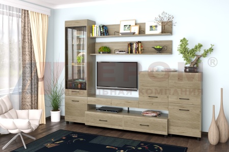 Гостиная-Стенка Камелия №5 (В-2172 х Ш-2700 х Г-452 мм)