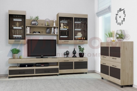 Гостиная-Стенка Камелия №8 (В-2172 х Ш-2700 х Г-452 мм)