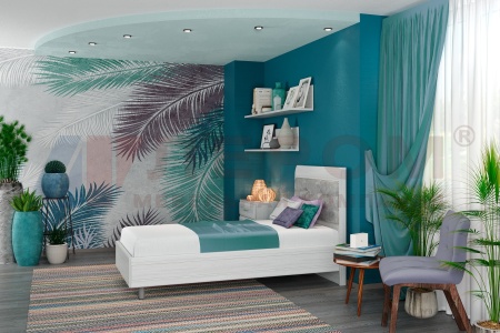 Карина Кровать КР-2855 (1100(370*)х1005х1980)