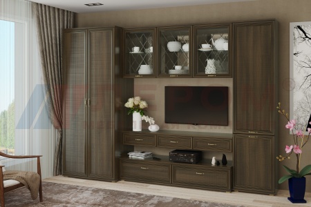 Гостиная-Стенка Карина-23 (В-2224 х Ш-3060 х Г-448 мм) Гостиная-Стенка Карина-23 (В-2224 х Ш-3060 х Г-448 мм)